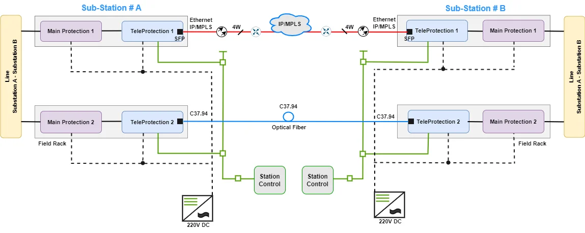 1+1 Redundancy for Establishing a Resilient Protection Network